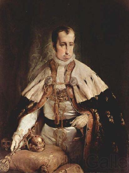 Francesco Hayez Portrait of the Emperor Ferdinand I of Austria Spain oil painting art
